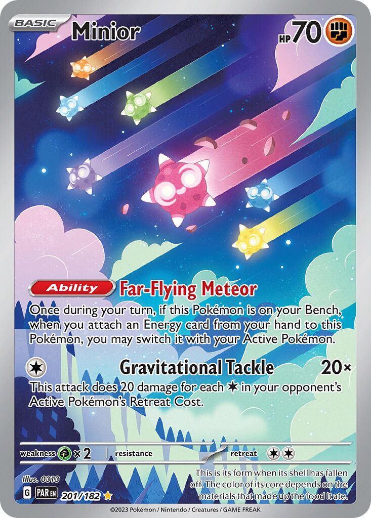 Minior 201/266 — Paradox Rift (English Pokémon TCG card)