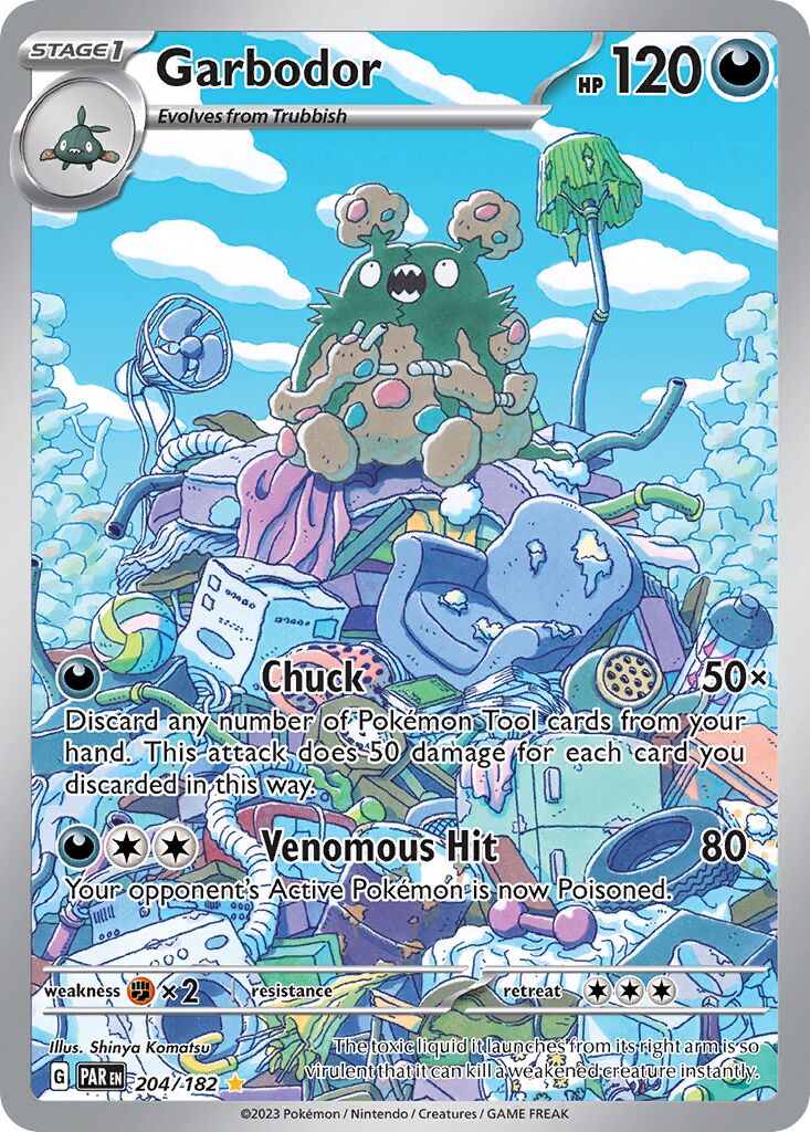 Garbodor 204/266 — Paradox Rift (English Pokémon TCG card)