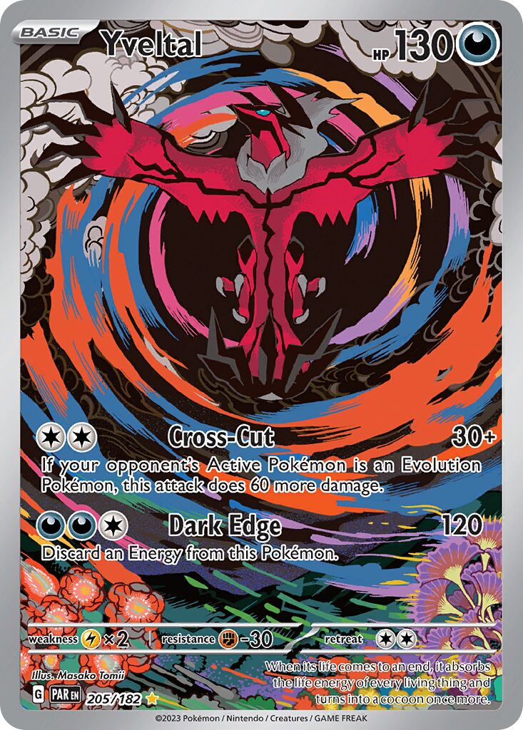 Yveltal 205/266 — Paradox Rift (English Pokémon TCG card)