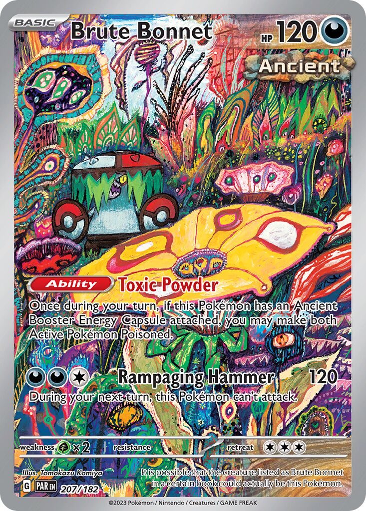 Brute Bonnet 207/266 — Paradox Rift (English Pokémon TCG card)
