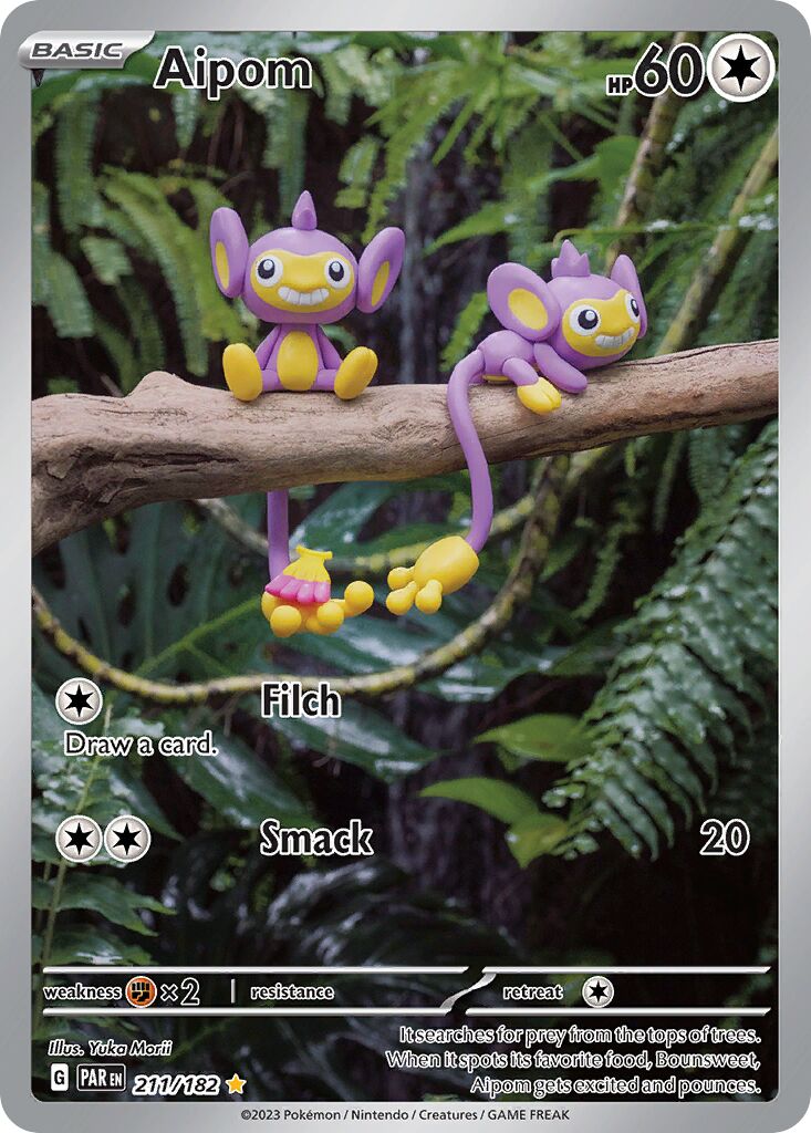 Aipom 211/266 — Paradox Rift (English Pokémon TCG card)