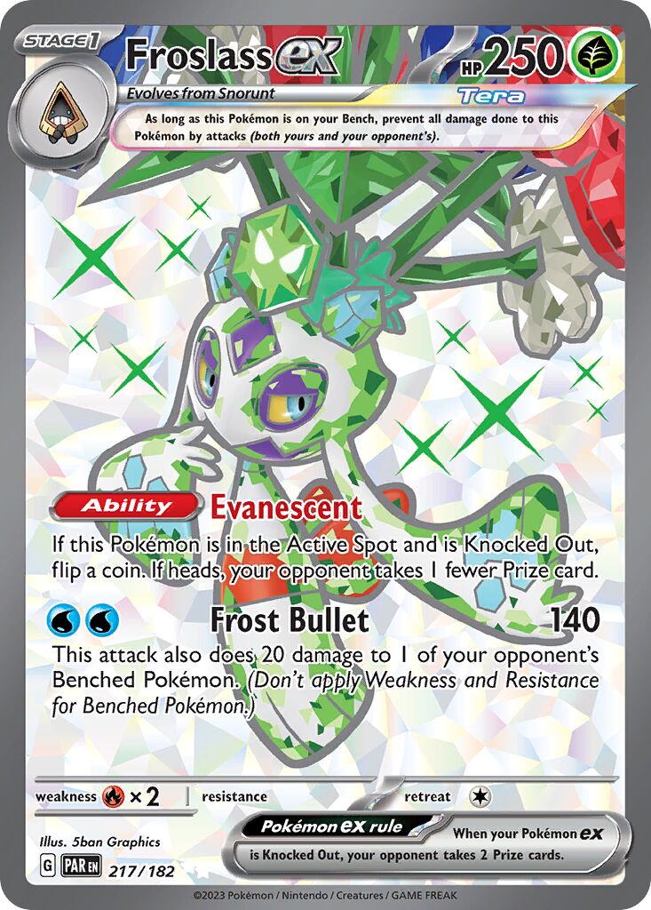 Froslass ex 217/266 — Paradox Rift (English Pokémon TCG card)