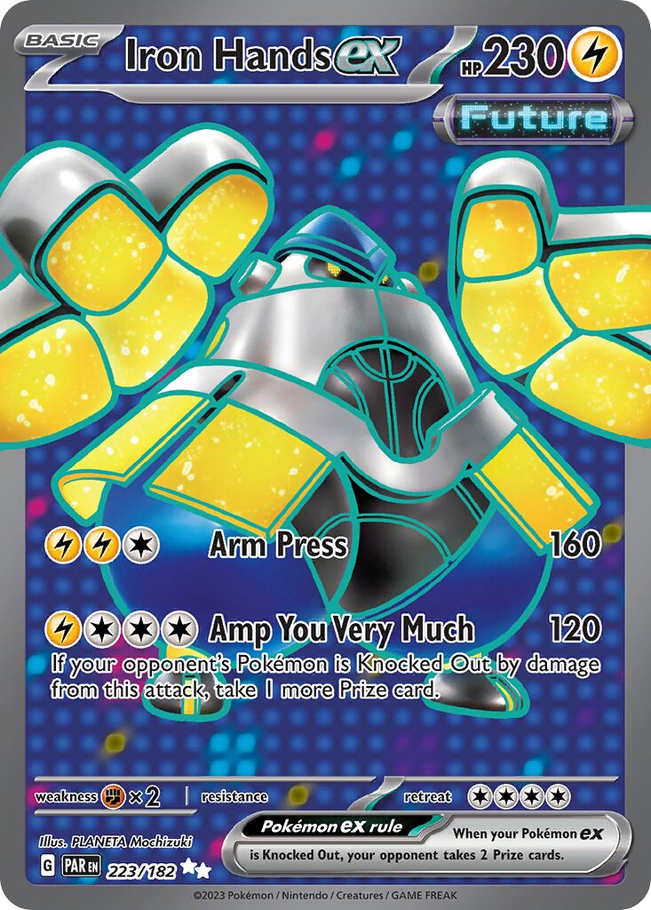 Iron Hands ex 223/266 — Paradox Rift (English Pokémon TCG card)