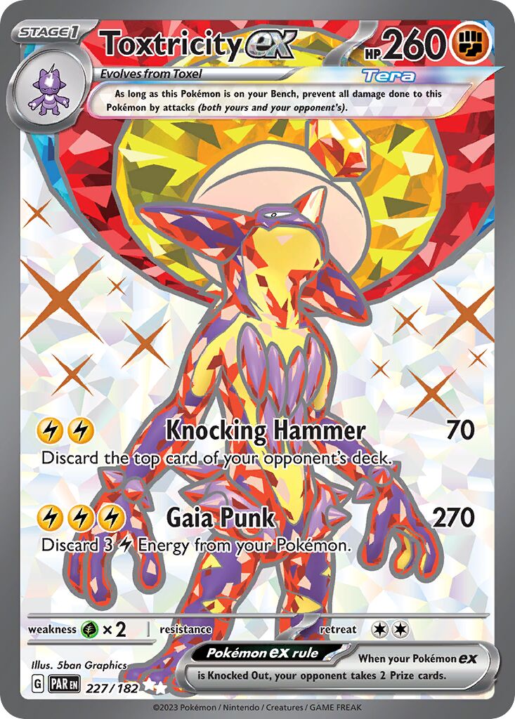 Toxtricity ex 227/266 — Paradox Rift (English Pokémon TCG card)