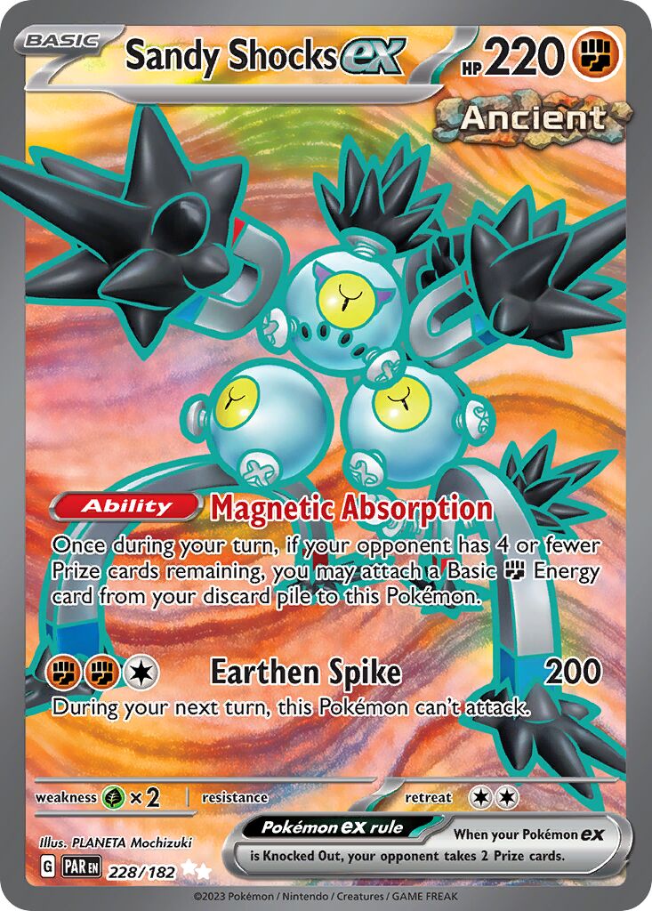 Sandy Shocks ex 228/266 — Paradox Rift (English Pokémon TCG card)