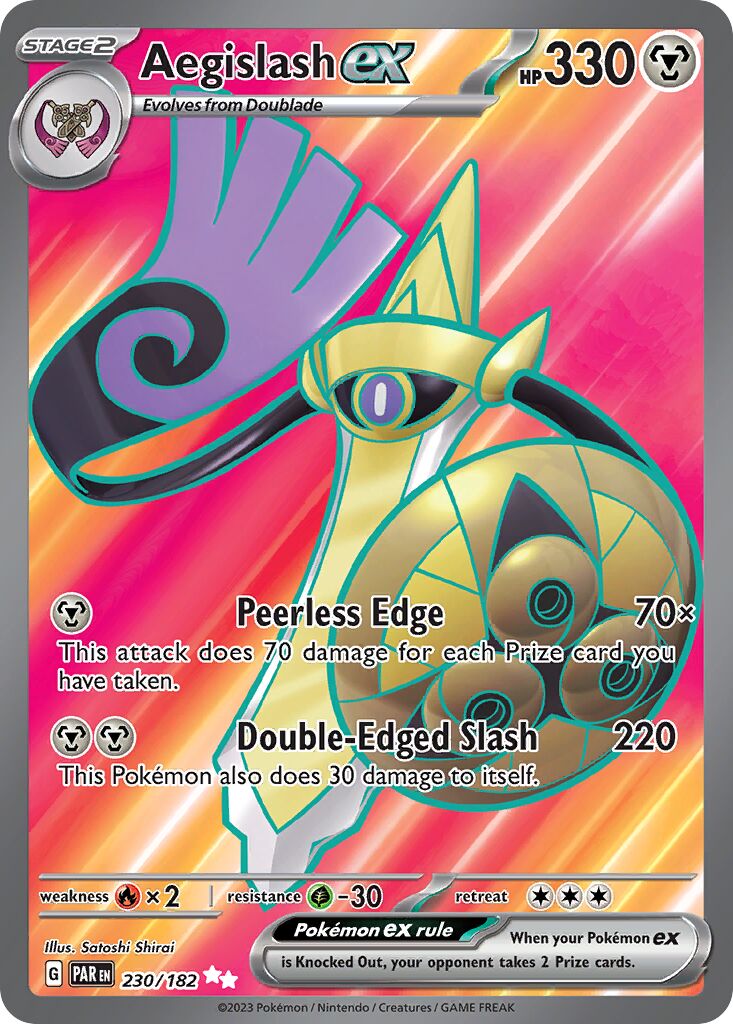 Aegislash ex 230/266 — Paradox Rift (English Pokémon TCG card)