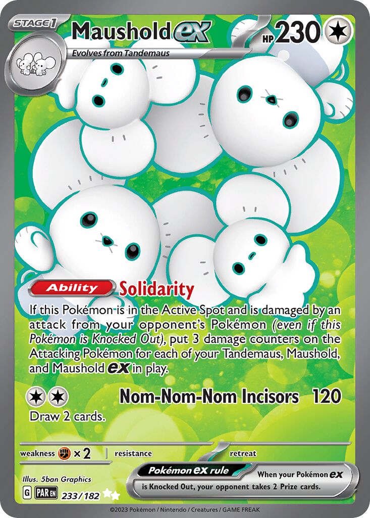 Maushold ex 233/266 — Paradox Rift (English Pokémon TCG card)
