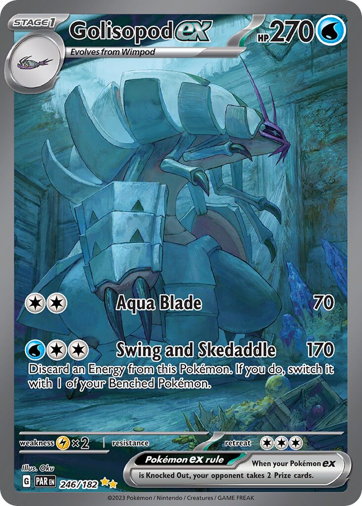 Golisopod ex 246/266 — Paradox Rift (English Pokémon TCG card)