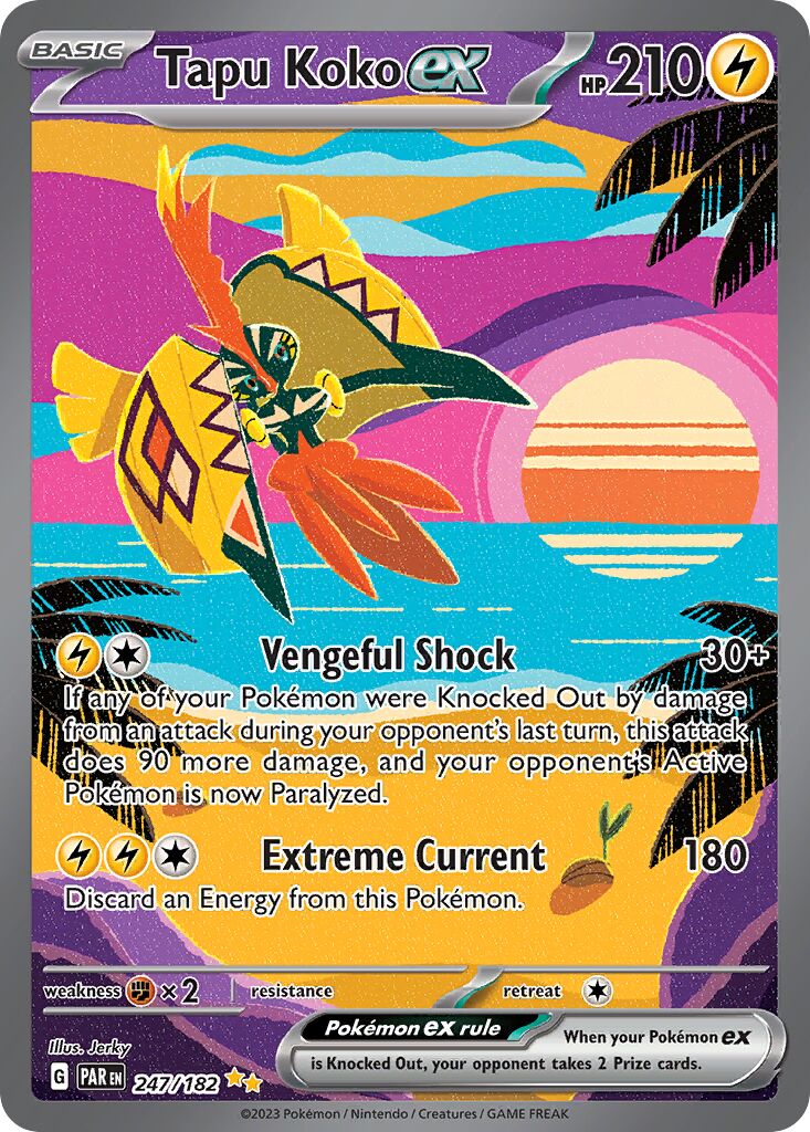 Tapu Koko ex 247/266 — Paradox Rift (English Pokémon TCG card)