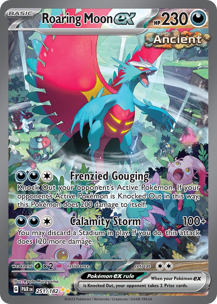 Roaring Moon ex 251/266 — Paradox Rift (English Pokémon TCG card)
