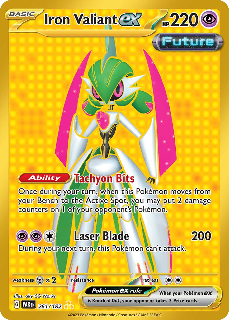 Iron Valiant ex 261/266 — Paradox Rift (English Pokémon TCG card)