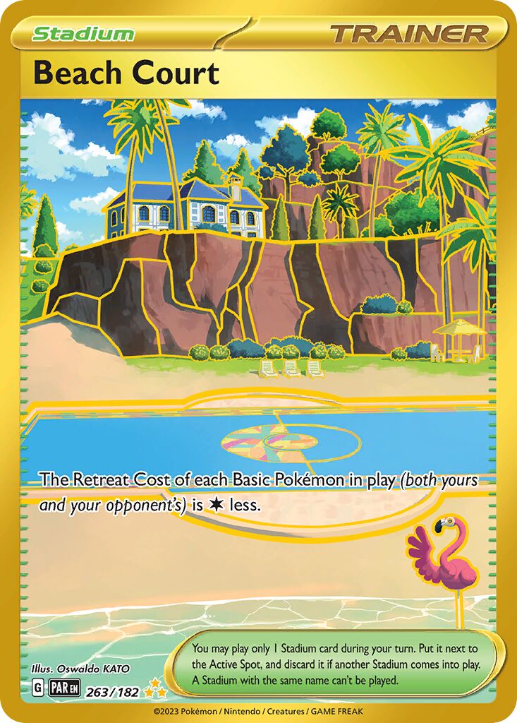 Beach Court 263/266 — Paradox Rift (English Pokémon TCG card)