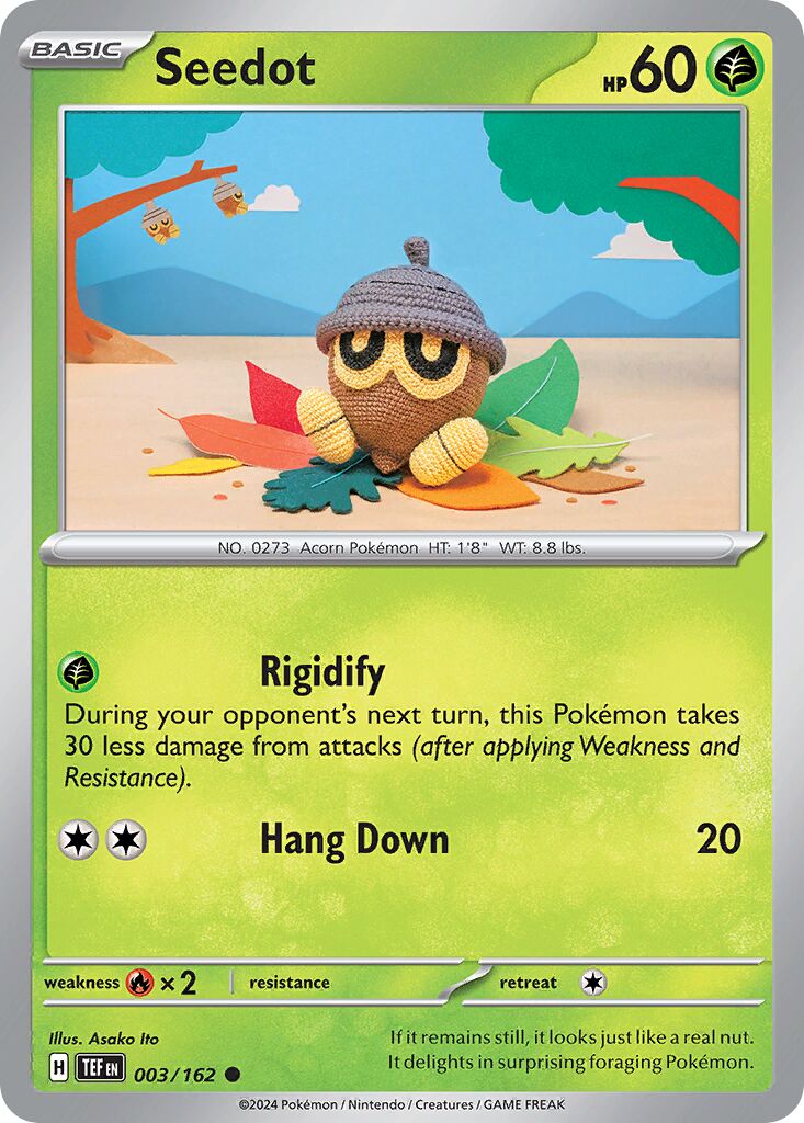 Seedot 003/218 — Temporal Forces (English Pokémon TCG card)