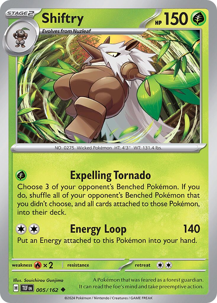 Shiftry 005/218 — Temporal Forces (English Pokémon TCG card)