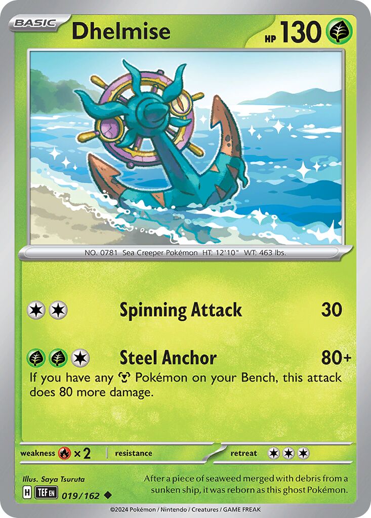 Dhelmise 019/218 — Temporal Forces (English Pokémon TCG card)
