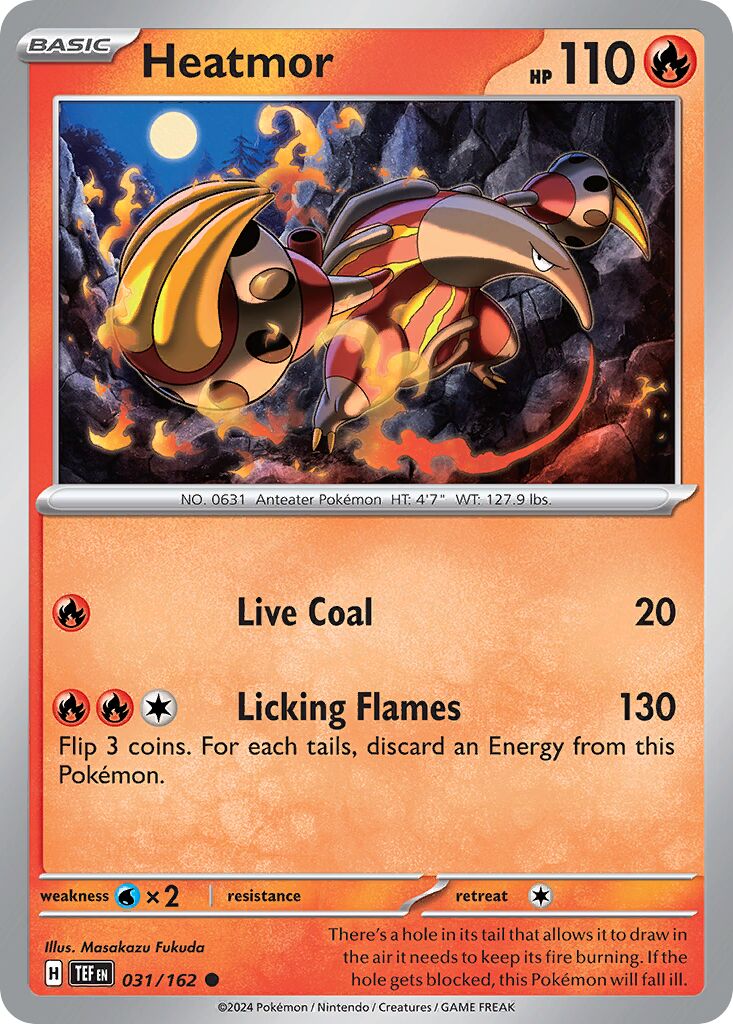 Heatmor 031/218 — Temporal Forces (English Pokémon TCG card)