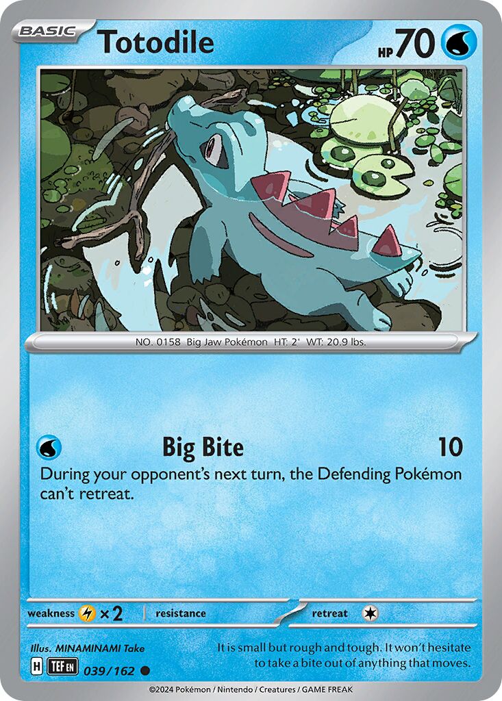 Totodile 039/218 — Temporal Forces (English Pokémon TCG card)
