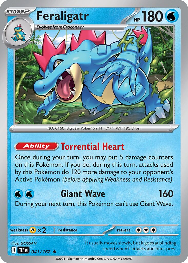 Feraligatr 041/218 — Temporal Forces (English Pokémon TCG card)