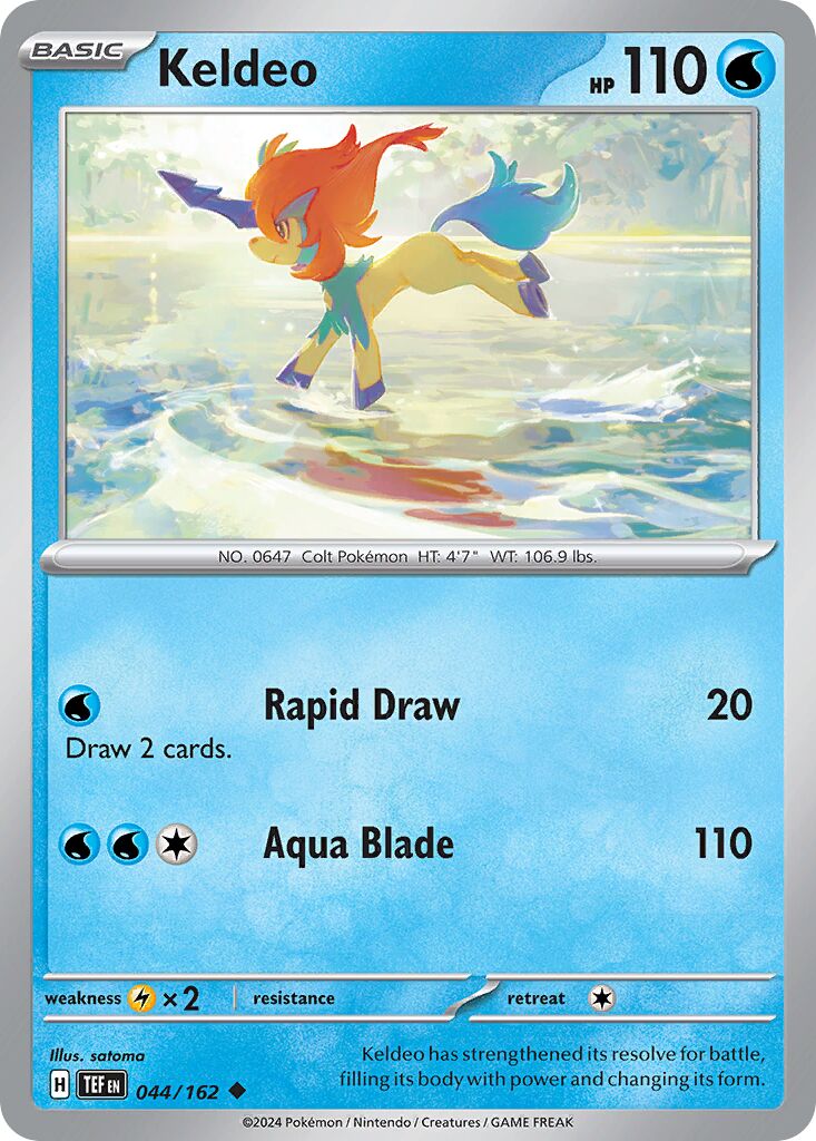 Keldeo 044/218 — Temporal Forces (English Pokémon TCG card)
