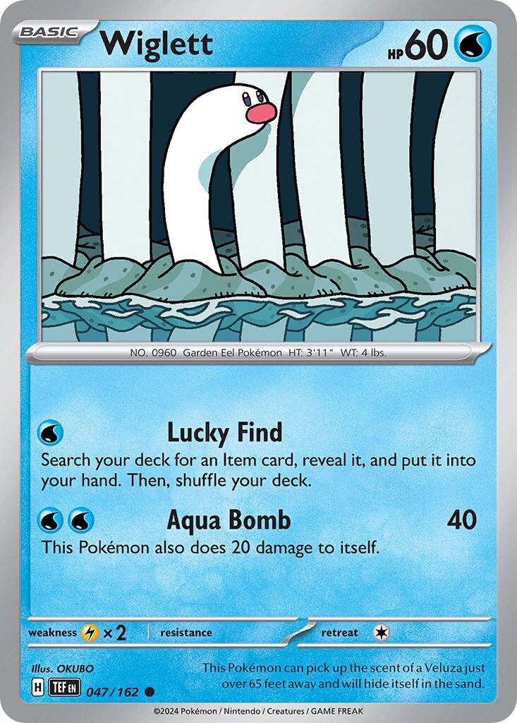 Wiglett 047/218 — Temporal Forces (English Pokémon TCG card)