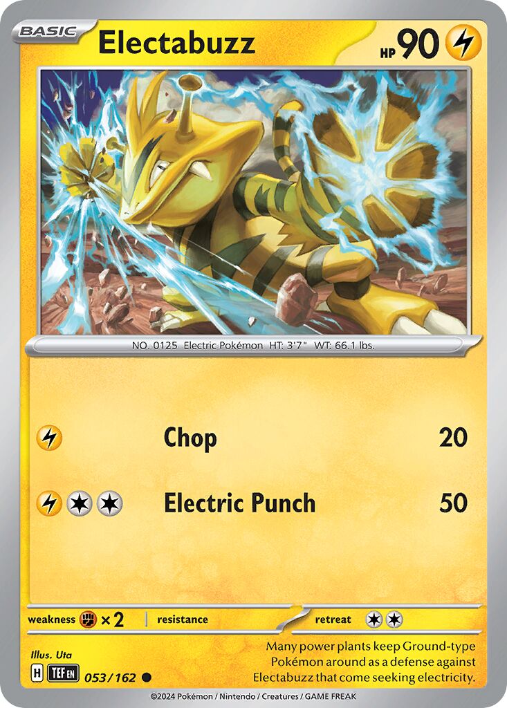 Electabuzz 053/218 — Temporal Forces (English Pokémon TCG card)