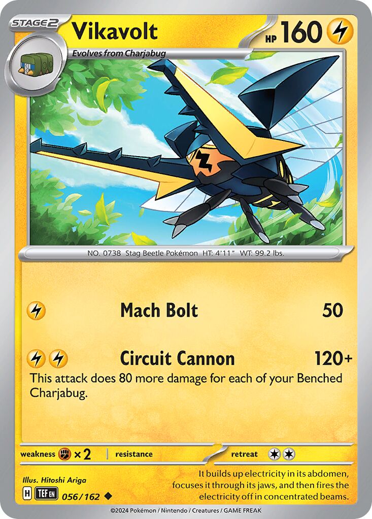 Vikavolt 056/218 — Temporal Forces (English Pokémon TCG card)
