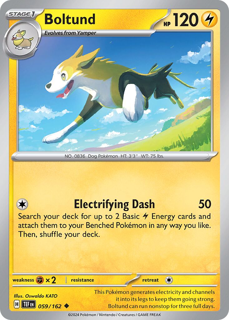 Boltund 059/218 — Temporal Forces (English Pokémon TCG card)