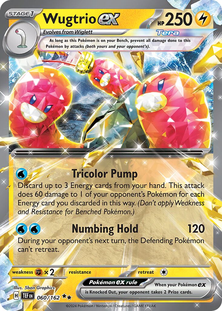Wugtrio ex 060/218 — Temporal Forces (English Pokémon TCG card)