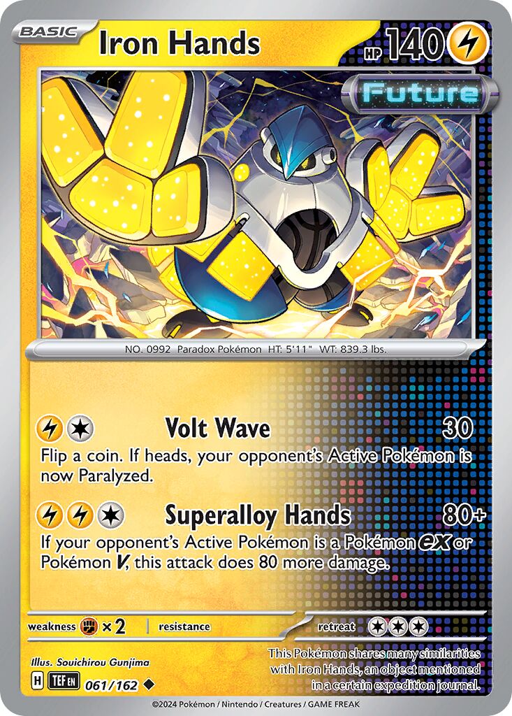 Iron Hands 061/218 — Temporal Forces (English Pokémon TCG card)