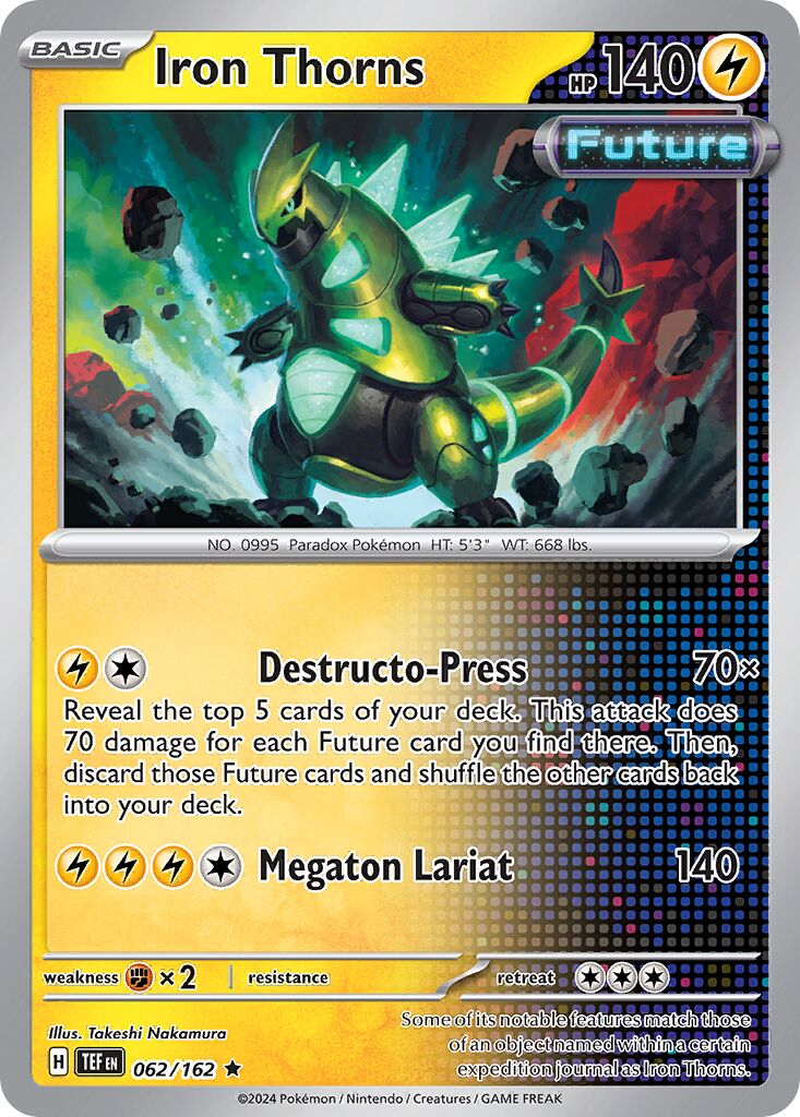 Iron Thorns 062/218 — Temporal Forces (English Pokémon TCG card)