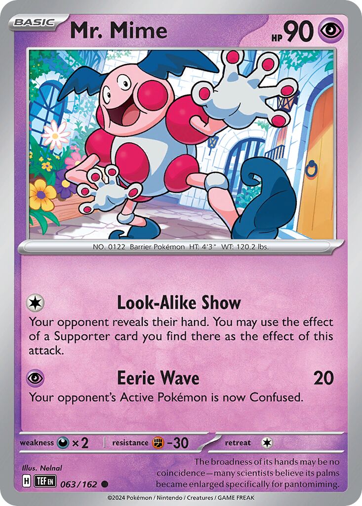 Mr. Mime 063/218 — Temporal Forces (English Pokémon TCG card)