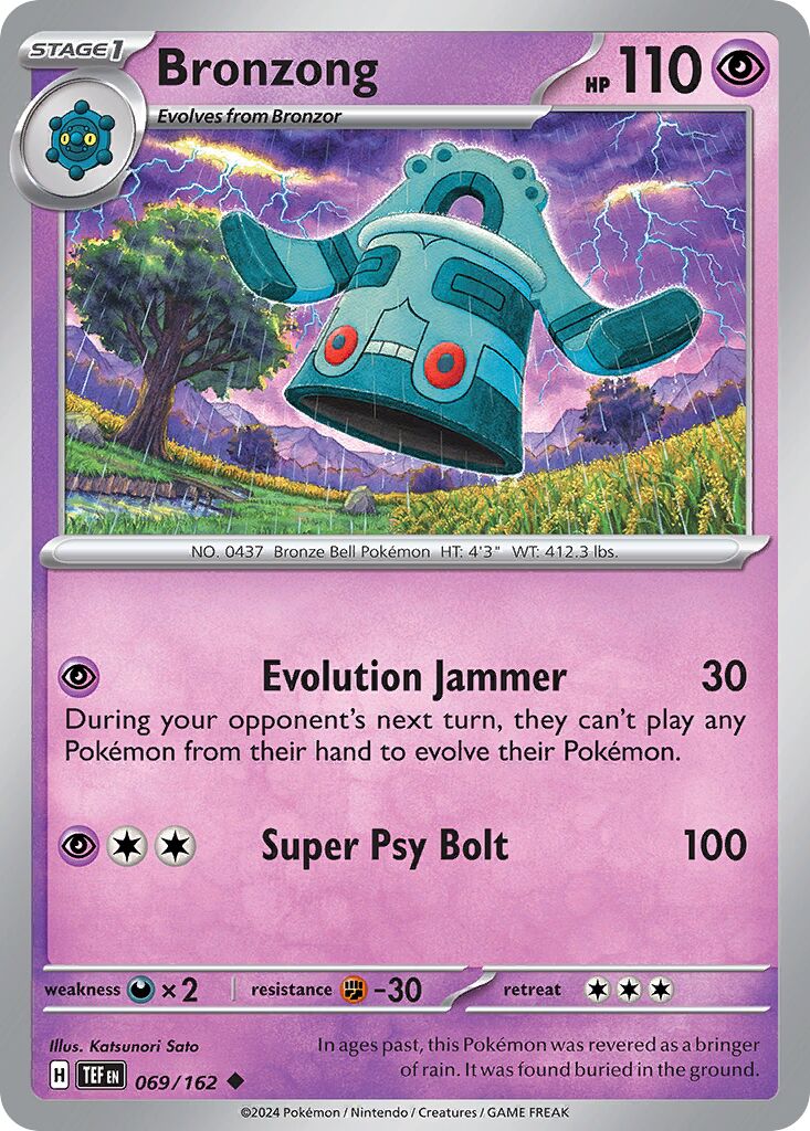 Bronzong 069/218 — Temporal Forces (English Pokémon TCG card)