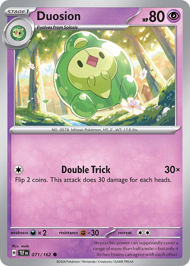 Duosion 071/218 — Temporal Forces (English Pokémon TCG card)