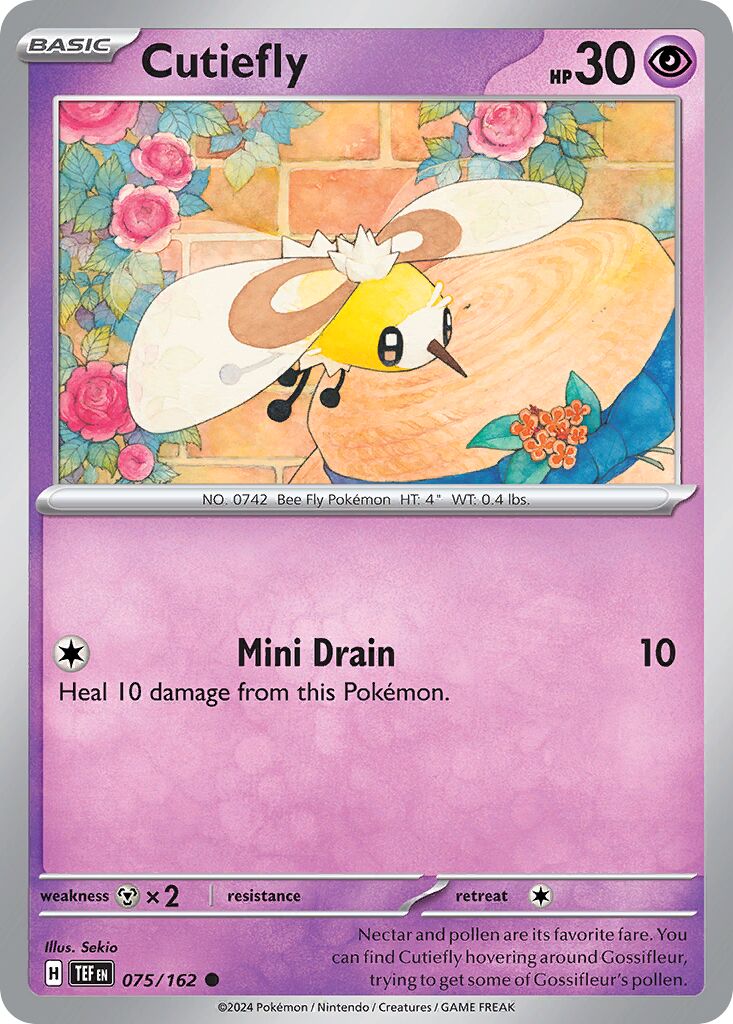 Cutiefly 075/218 — Temporal Forces (English Pokémon TCG card)