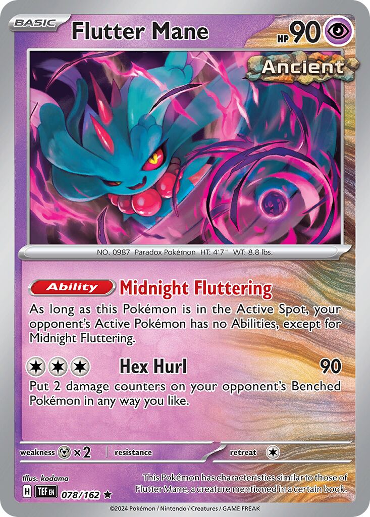 Flutter Mane 078/218 — Temporal Forces (English Pokémon TCG card)