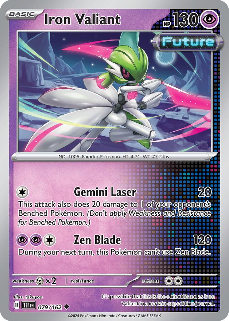 Iron Valiant 079/218 — Temporal Forces (English Pokémon TCG card)