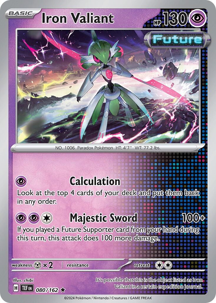 Iron Valiant 080/218 — Temporal Forces (English Pokémon TCG card)