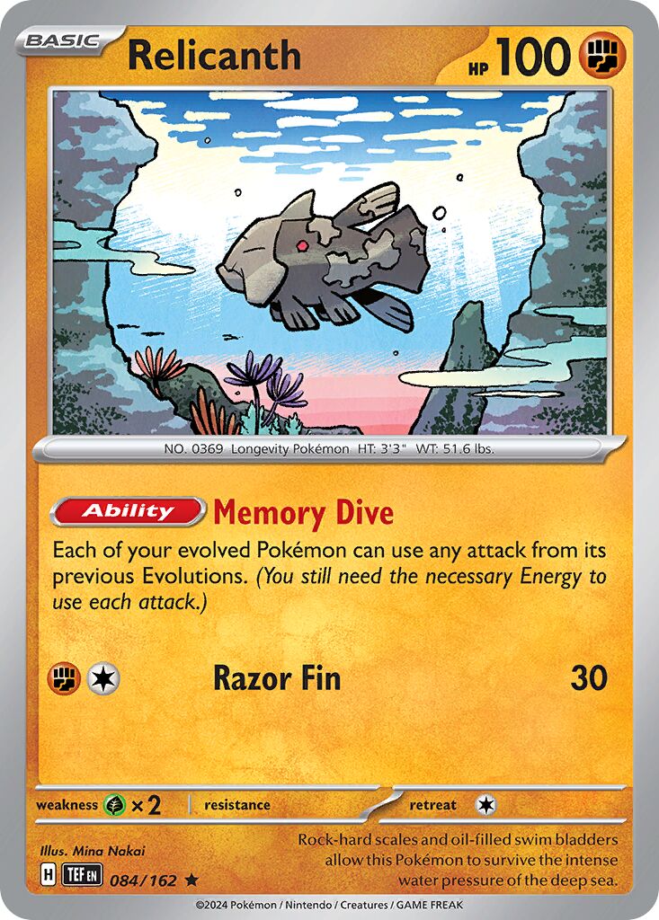 Relicanth 084/218 — Temporal Forces (English Pokémon TCG card)
