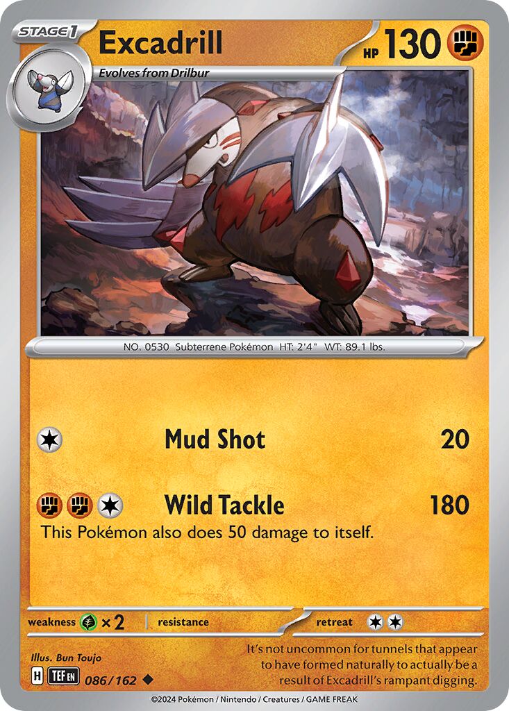 Excadrill 086/218 — Temporal Forces (English Pokémon TCG card)