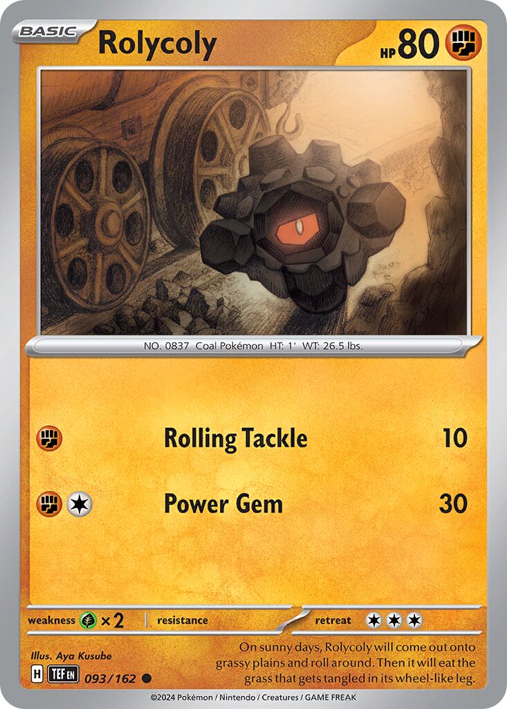Rolycoly 093/218 — Temporal Forces (English Pokémon TCG card)