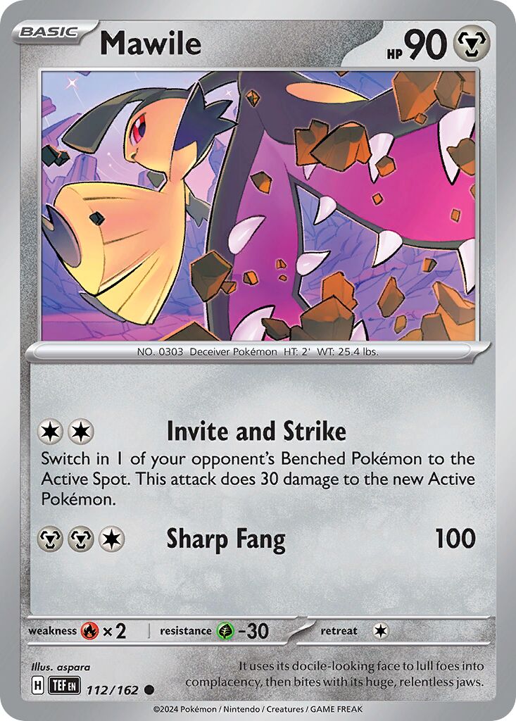 Mawile 112/218 — Temporal Forces (English Pokémon TCG card)