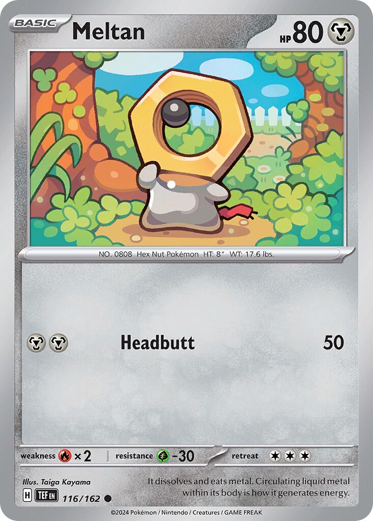 Meltan 116/218 — Temporal Forces (English Pokémon TCG card)