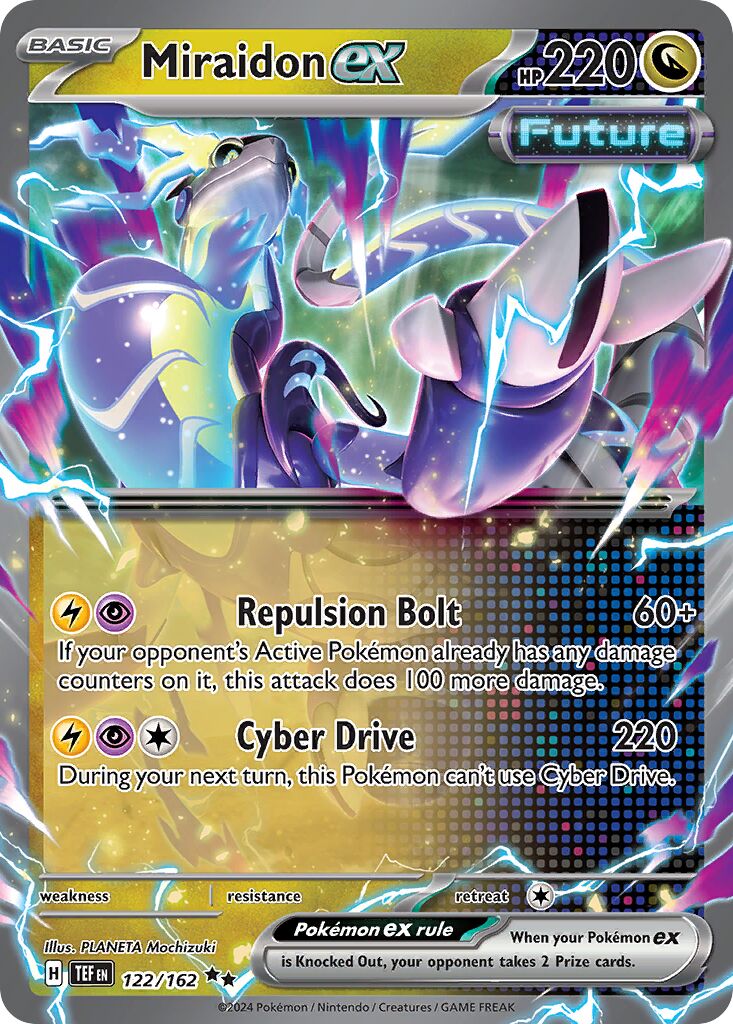 Miraidon ex 122/218 — Temporal Forces (English Pokémon TCG card)