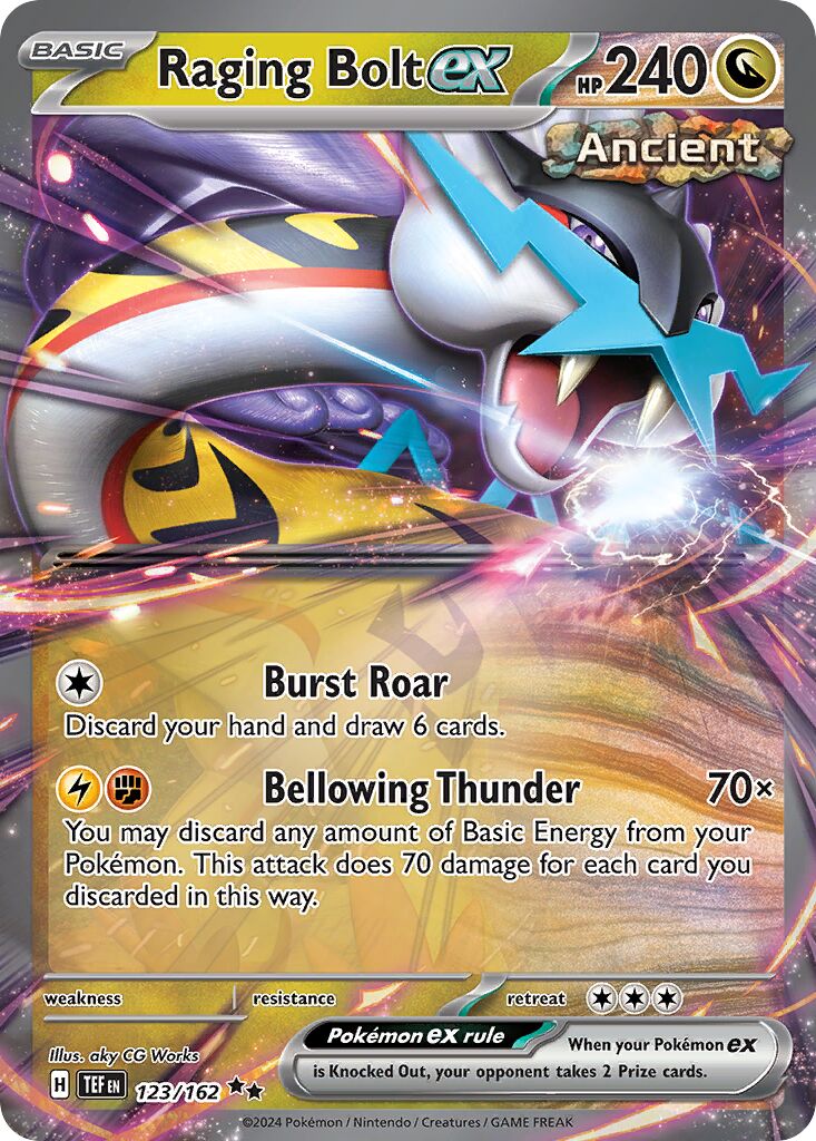 Raging Bolt ex 123/218 — Temporal Forces (English Pokémon TCG card)