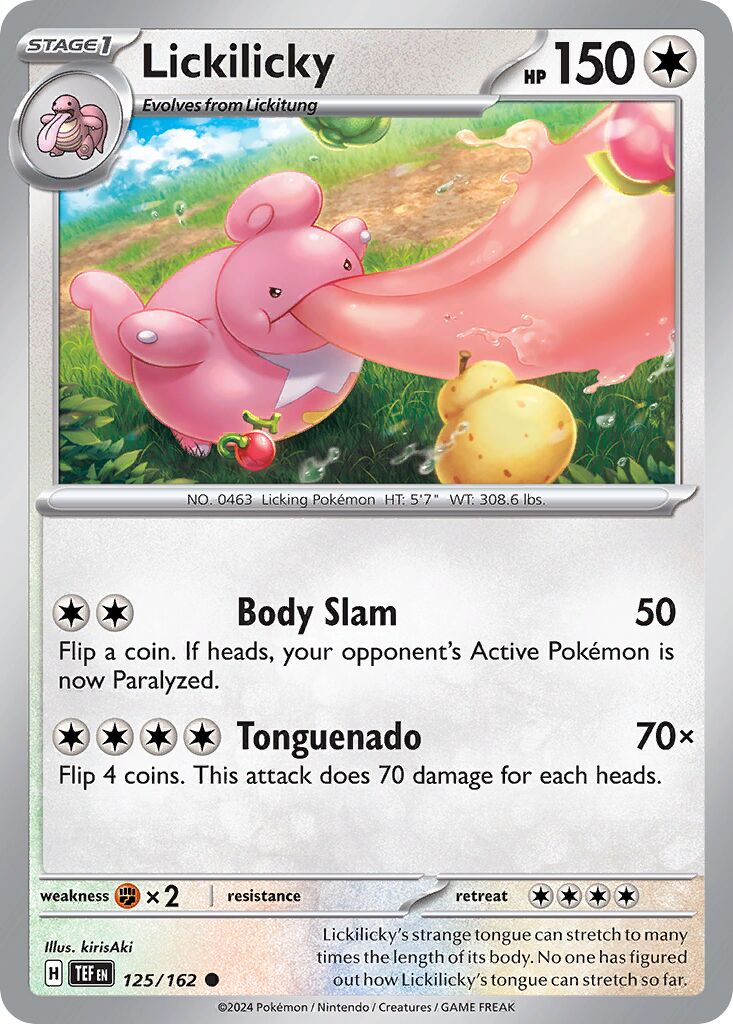 Lickilicky 125/218 — Temporal Forces (English Pokémon TCG card)