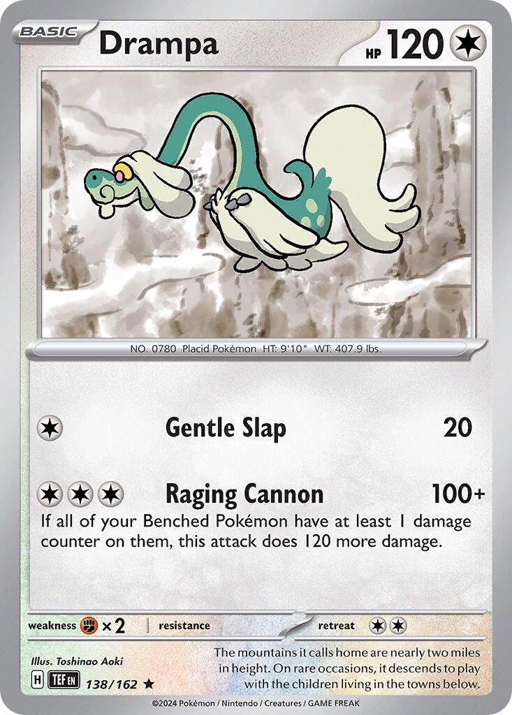 Drampa 138/218 — Temporal Forces (English Pokémon TCG card)