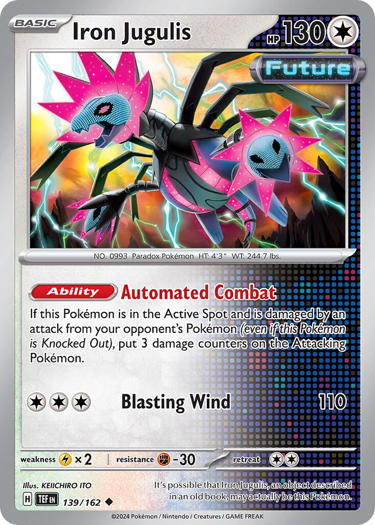 Iron Jugulis 139/218 — Temporal Forces (English Pokémon TCG card)