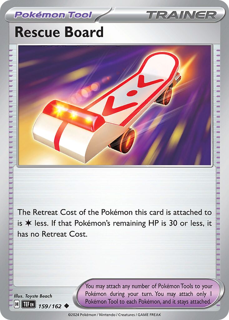 Rescue Board 159/218 — Temporal Forces (English Pokémon TCG card)