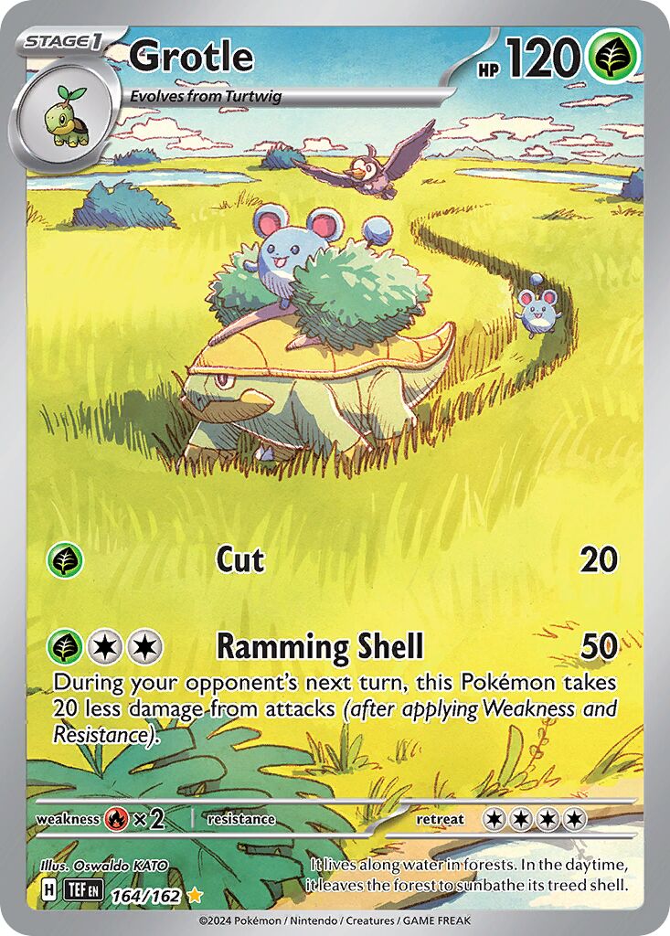 Grotle 164/218 — Temporal Forces (English Pokémon TCG card)