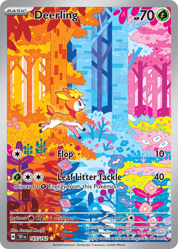 Deerling 165/218 — Temporal Forces (English Pokémon TCG card)